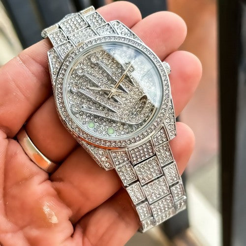 Rlx Diamond logo Spinner Silver Color Men Watch