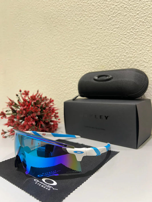 OAKLEY Encoder Sports Sunglasses (WHITE BLUE)
