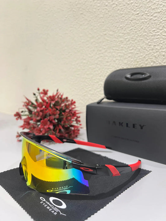 OAKLEY Encoder Sports Sunglasses (BLACK ORANGE)