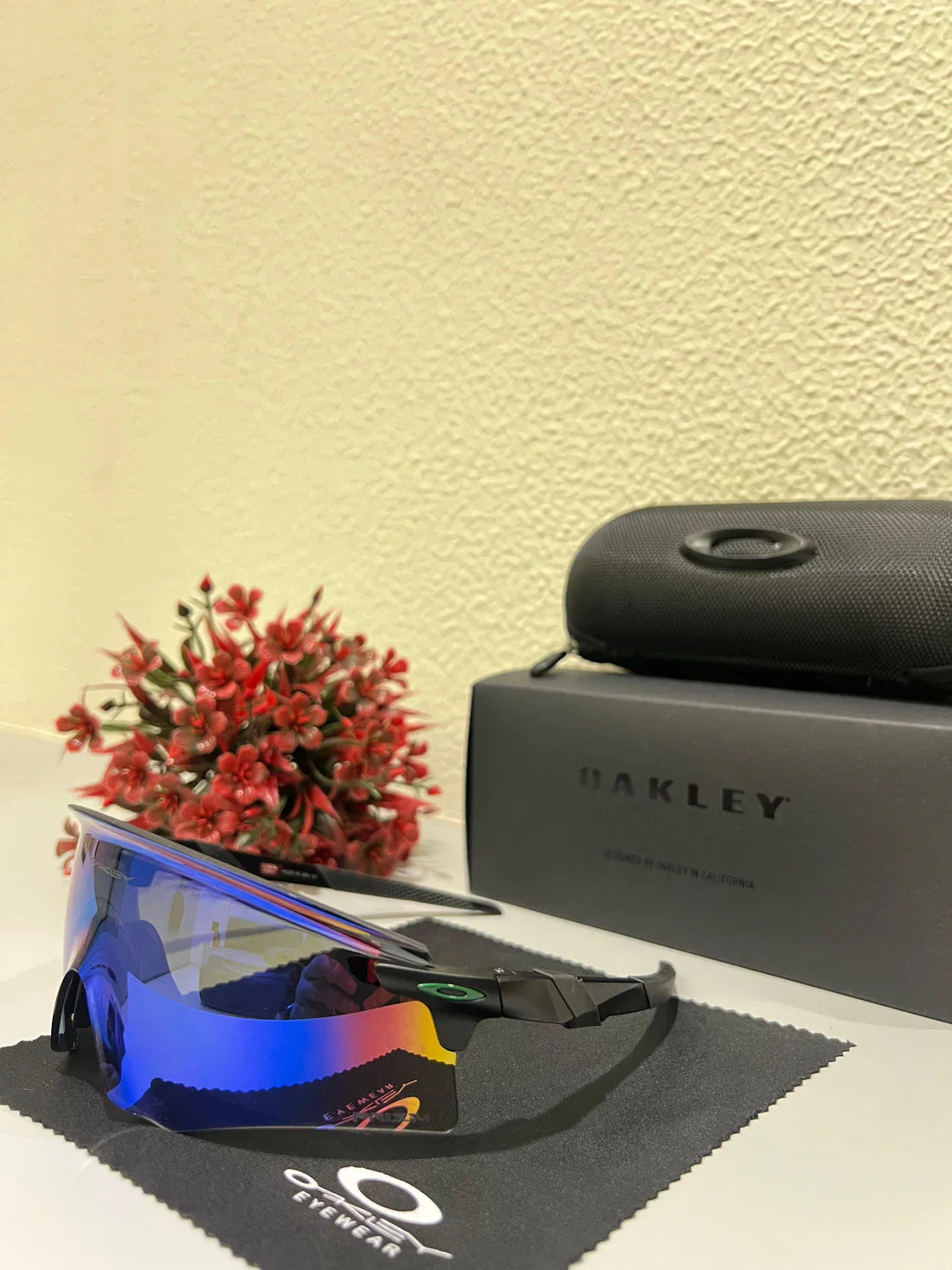 OAKLEY Encoder Sports Sunglasses (BLACK GREEN)