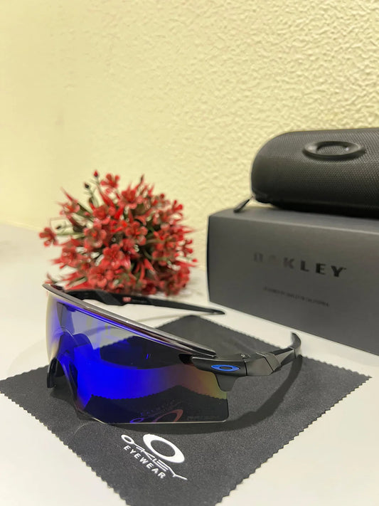 OAKLEY Encoder Sports Sunglasses (BLACK BLUE)